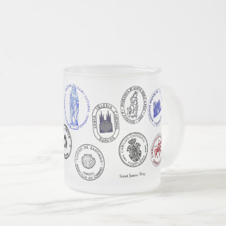 Taza De Cristal Esmerilado Mug Frost Glass Saint James Way