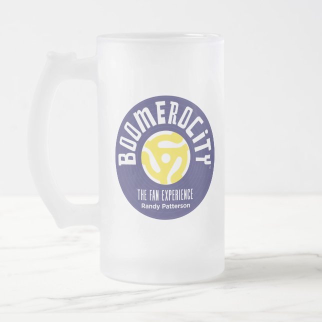 Taza De Cristal Esmerilado Mug Frosted Boomerocity (Izquierda)