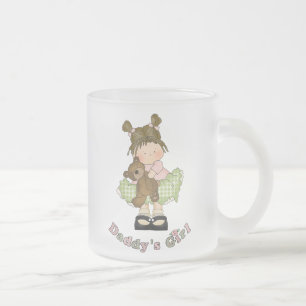 Taza De Cristal Esmerilado Mug Frosted, Chica de papá