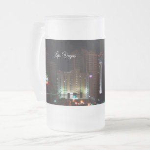 Taza De Cristal Esmerilado Mug Frosted Paradise Road de Las Vegas