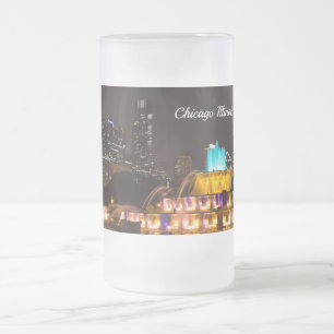 Taza De Cristal Esmerilado Mug Frosted Park Chicago Grant Park