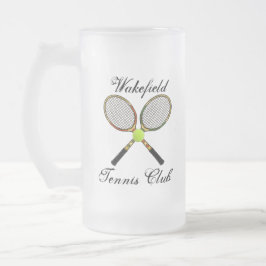 Taza De Cristal Esmerilado Mug Frosted Tennis
