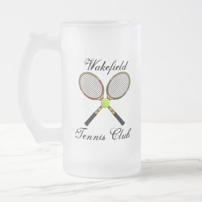 Taza De Cristal Esmerilado Mug Frosted Tennis (Izquierda)