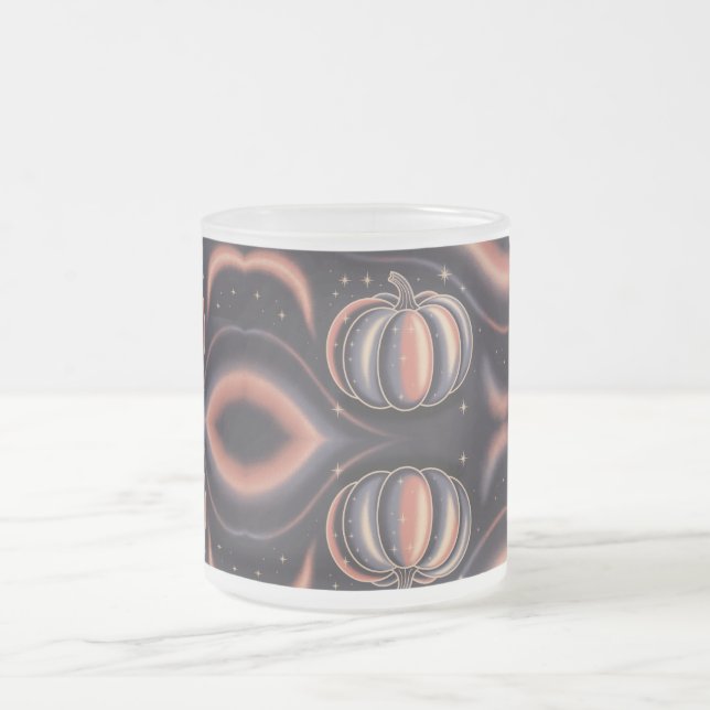 Taza De Cristal Esmerilado Mug Halloween de vidrio espumoso y escarlata (Centro)