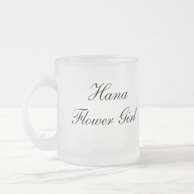 Taza De Cristal Esmerilado Mug infantil personalizada (Izquierda)