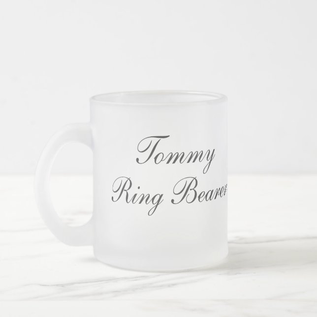 Taza De Cristal Esmerilado Mug infantil personalizada (Izquierda)