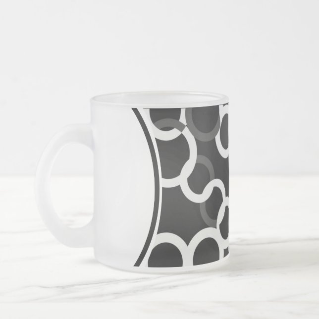 Taza De Cristal Esmerilado Mug/Infinito/Café Mug escarlata (Izquierda)