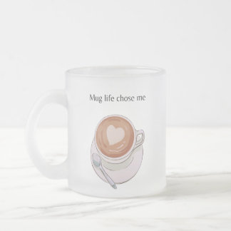 Taza De Cristal Esmerilado Mug Life Chose Me Minimalist Frosted Mug