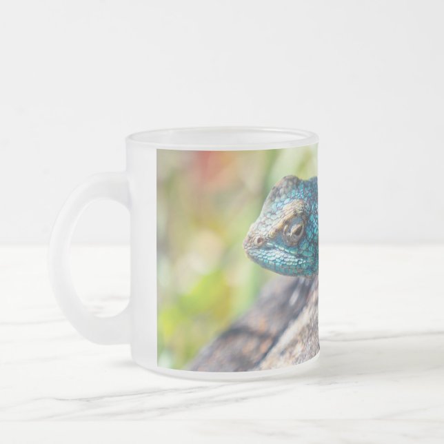 Taza De Cristal Esmerilado Mug Lizard multicolor (Izquierda)