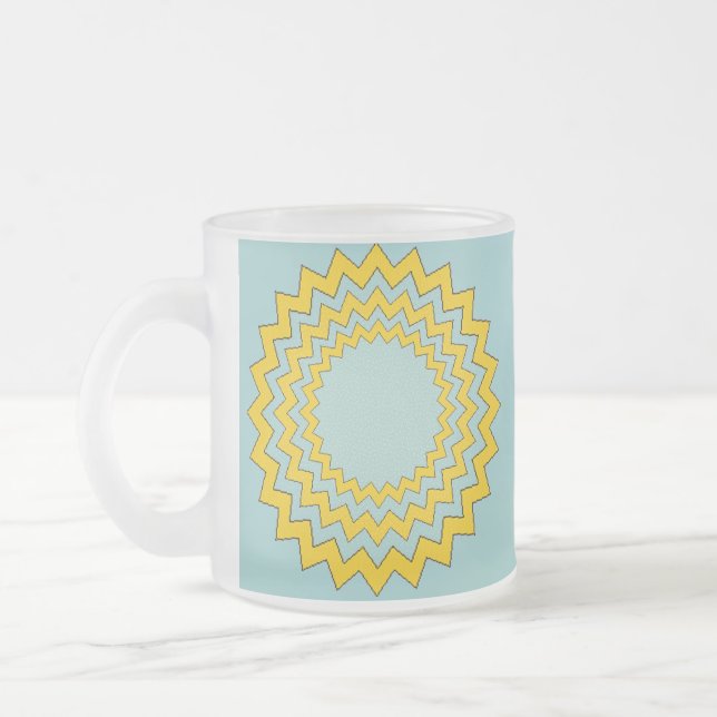 Taza De Cristal Esmerilado Mug - Medallones (Izquierda)