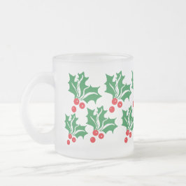 Taza De Cristal Esmerilado Mug: Navidades congelados Mugs de vidrio