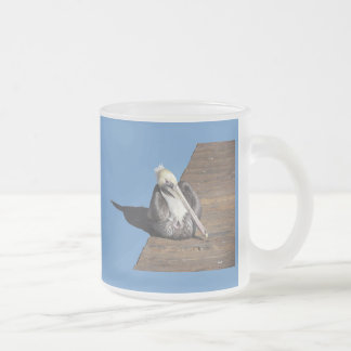 Taza De Cristal Esmerilado Mug - Pelican en Pier