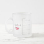 Taza De Cristal Esmerilado Mug Personalizada de Science Lab Beaker<br><div class="desc">Por el amante de la ciencia en tu vida. Esta taza de 10 oz se hace para que parezca una pieza de vidrio de laboratorio, con graduaciones para un vaso de 250 ml de tamaño comparable. Incluso puede personalizarlo con sus iniciales o nombre, como lo haría en una configuración de...</div>
