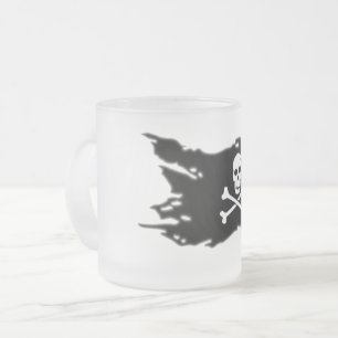 Taza De Cristal Esmerilado Mug Pirates