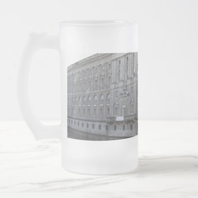 Taza De Cristal Esmerilado Mug por papá, mamá, hijo, hija, abuela, abuelo (Izquierda)