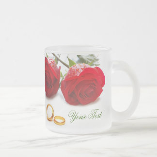 Taza De Cristal Esmerilado Mug romántica personalizada