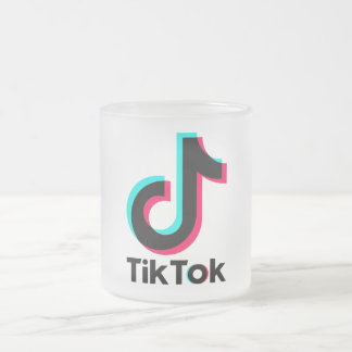 Taza De Cristal Esmerilado Mug TikTok de alta calidad