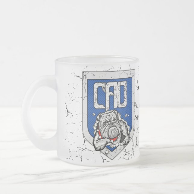 TAZA DE CRISTAL ESMERILADO MUG TRANSPARENT CAO (Izquierda)