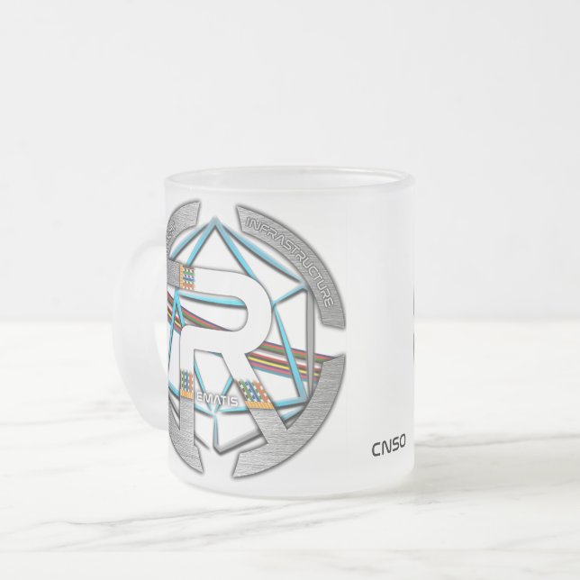 TAZA DE CRISTAL ESMERILADO MUG TRANSPARENT REMATIS (Anverso izquierdo)