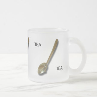 Taza De Cristal Esmerilado Mug - Tres cucharas de té