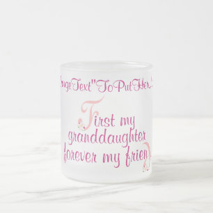 Taza De Cristal Esmerilado mugElegance_First mi nieta