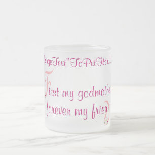 Taza De Cristal Esmerilado mugElegance_First Mi padrina