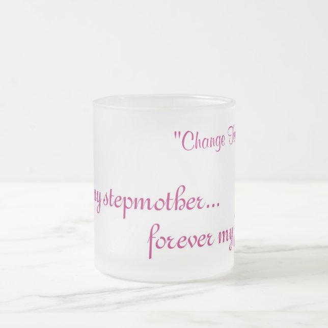 Taza De Cristal Esmerilado mugFirst mi madrastra (Centro)
