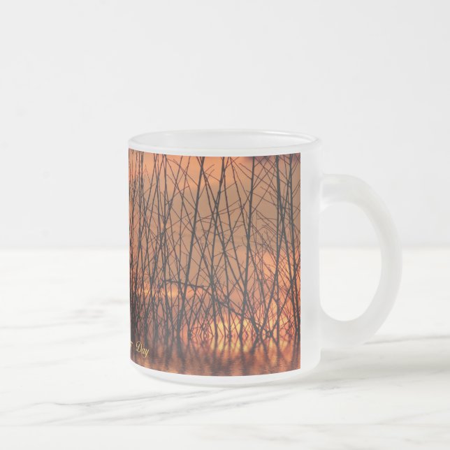Taza De Cristal Esmerilado Mugre al amanecer (Derecha)