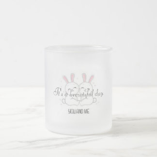 Taza De Cristal Esmerilado Mugre artística