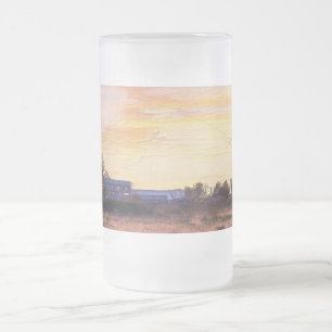 Taza De Cristal Esmerilado Mugre de barranco para la mañana de los granjeros