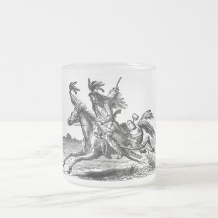 Taza De Cristal Esmerilado Mugre de caballo indio