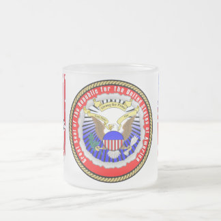 Taza De Cristal Esmerilado Mugre de carne de caza de foca de la República de 