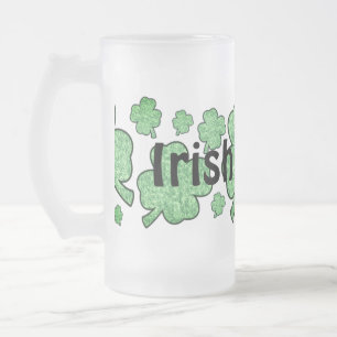 Taza De Cristal Esmerilado Mugre de cereal irlandés