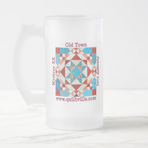 Taza De Cristal Esmerilado Mugre de cerveza para el misterio del casco antigu