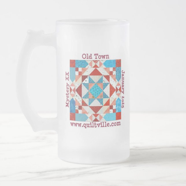 Taza De Cristal Esmerilado Mugre de cerveza para el misterio del casco antigu (Izquierda)