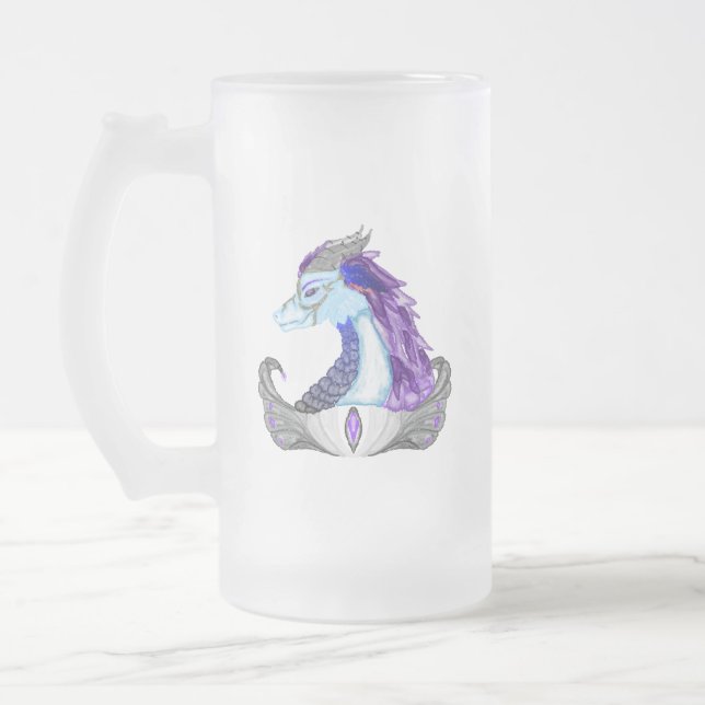Taza De Cristal Esmerilado Mugre de dragón (Izquierda)