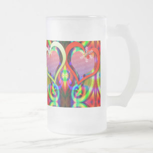 Taza De Cristal Esmerilado Mugre de feriado familiar