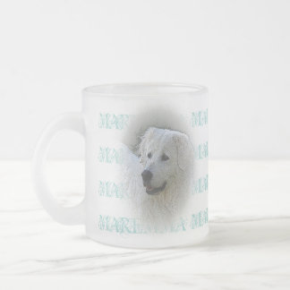 Taza De Cristal Esmerilado Mugre de obsesión por la maremma