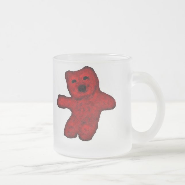 Taza De Cristal Esmerilado Mugre de oso de canela (Derecha)