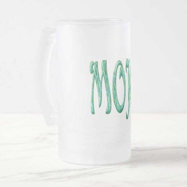 Taza De Cristal Esmerilado Mugre de vidrio esmerilado mojo (Anverso izquierdo)