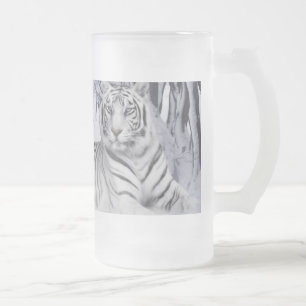 Taza De Cristal Esmerilado Mugre frío de tigre siberiano
