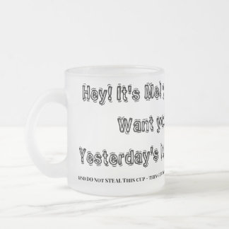 Taza De Cristal Esmerilado Mugre hacia delante