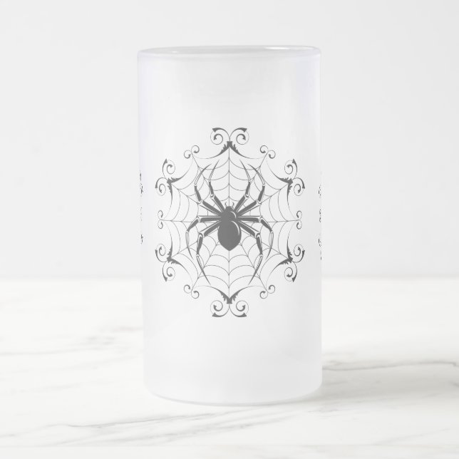Taza De Cristal Esmerilado Mugre helada de Halloween Tall (Centro)