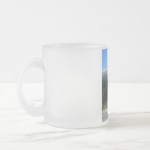 Taza De Cristal Esmerilado Mugre helada de la naturaleza de Alaska