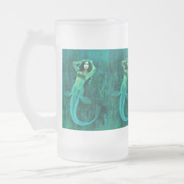 Taza De Cristal Esmerilado Mugre helada de sirena ventilado (Izquierda)