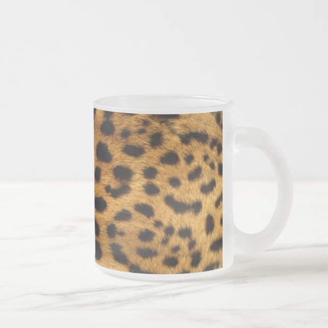 Taza De Cristal Esmerilado Mugre leopardo (Derecha)