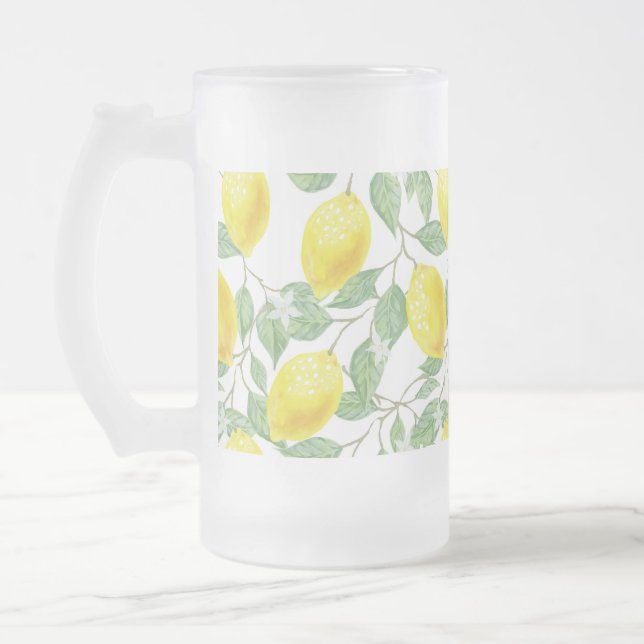 Taza De Cristal Esmerilado Mugre limón escarchado (Izquierda)