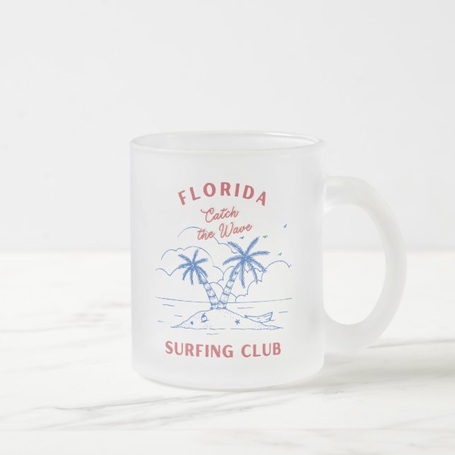 Taza De Cristal Esmerilado Mugre sembrada de escarcha en Florida (Derecha)