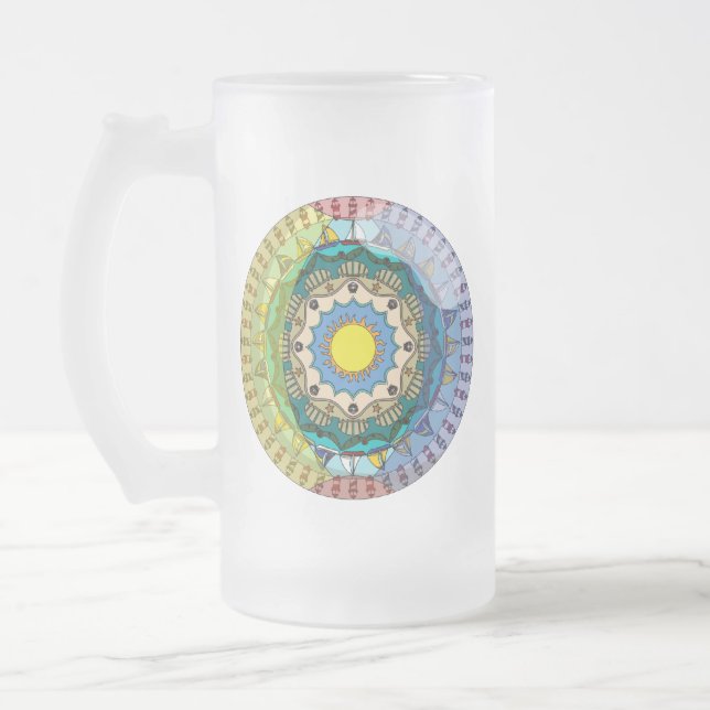 Taza De Cristal Esmerilado Mugre veraniego (Izquierda)