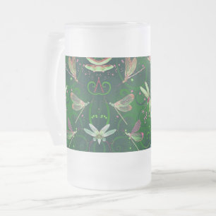 Taza De Cristal Esmerilado Mugre verde escarcha